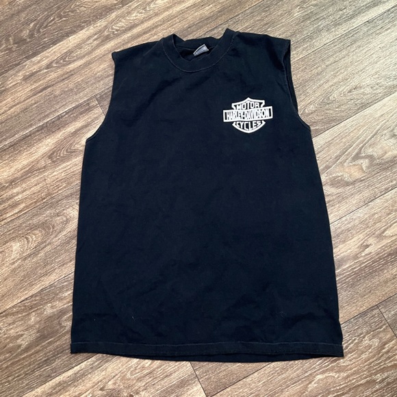 Harley Davidson Men Tank Top Black Large - Picture 2 of 4